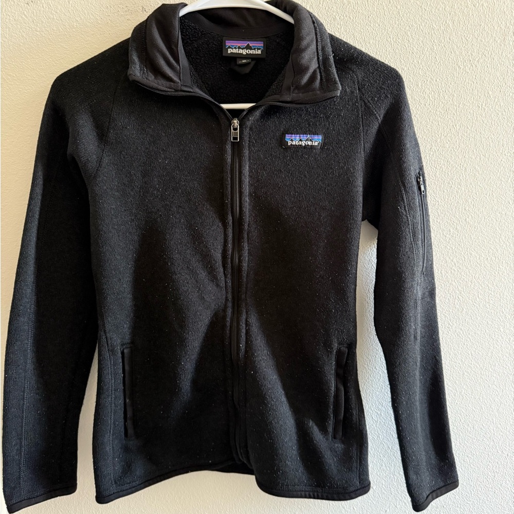 Patagonia Black Fleece Zip-Up Hoodie